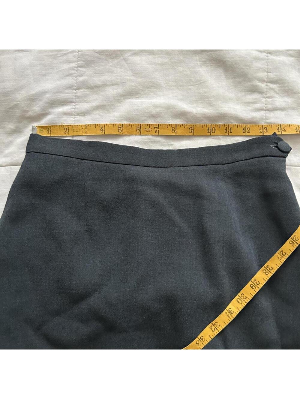 Moschino Grey Pleated Bow Mini Skirt Coquette Preppy Designer Skirt - Picture 7 of 7